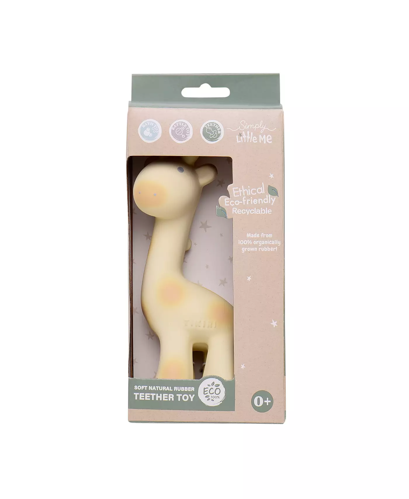 Мягкая игрушка-прорезыватель для зубов Little Me Baby в виде жирафа