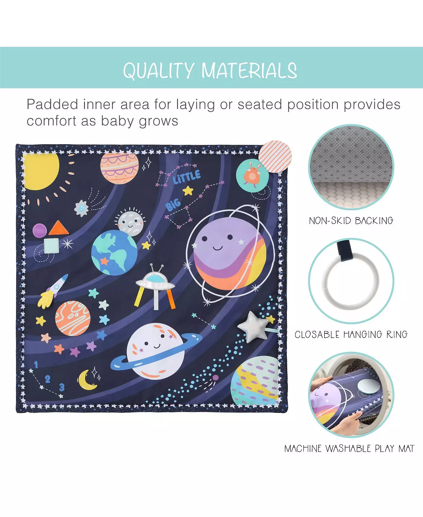 Peanutshell Space 7-в-1 Игровой комплекс и игровой коврик для малышей