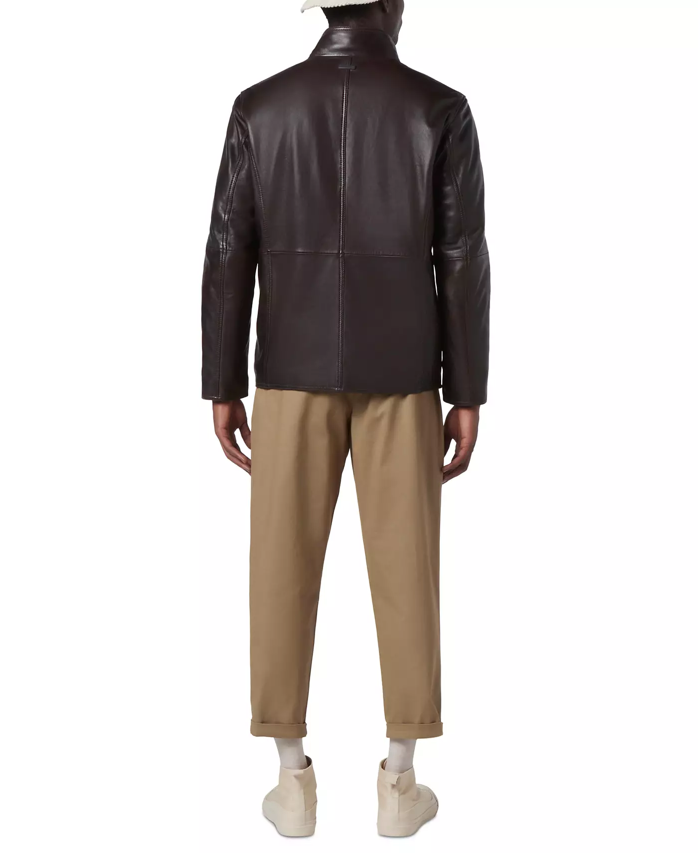 Мужская куртка Marc New York Wollman Smooth Leather Racer со съемным внутренним нагрудником