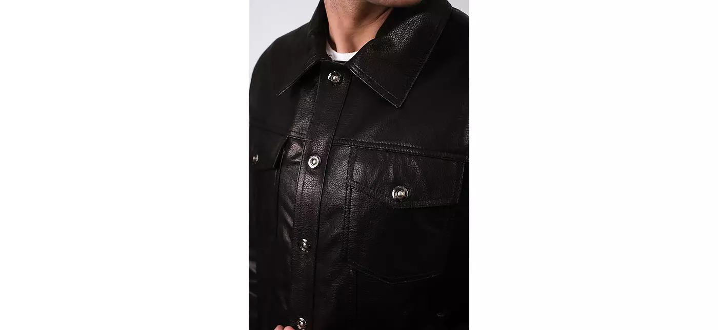 Мужская кожаная куртка Furniq UK, черная, создана для Macy's