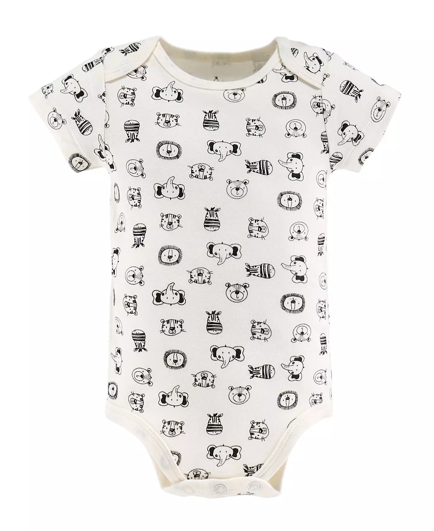 Боди с короткими рукавами для девочек Peanutshell Baby, 5 шт., животные из Сафари