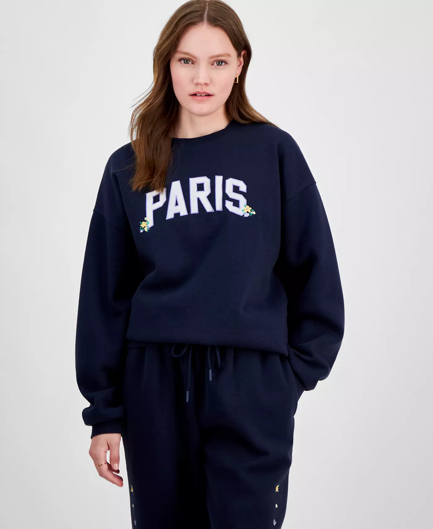 Флисовая толстовка с круглым вырезом Planet Heart Juniors с вышивкой