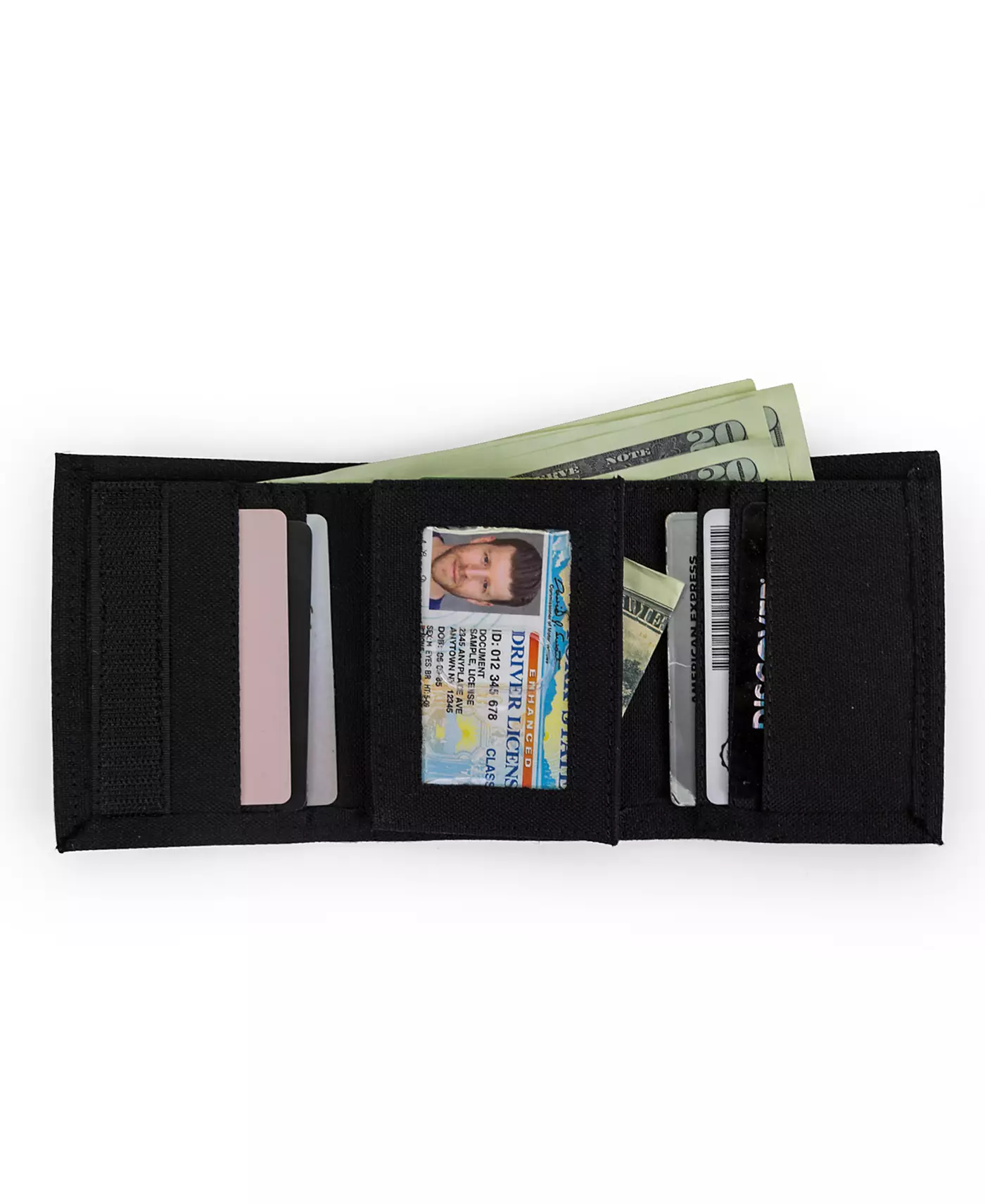 Мужской нейлоновый кожаный кошелек Timberland Trifold