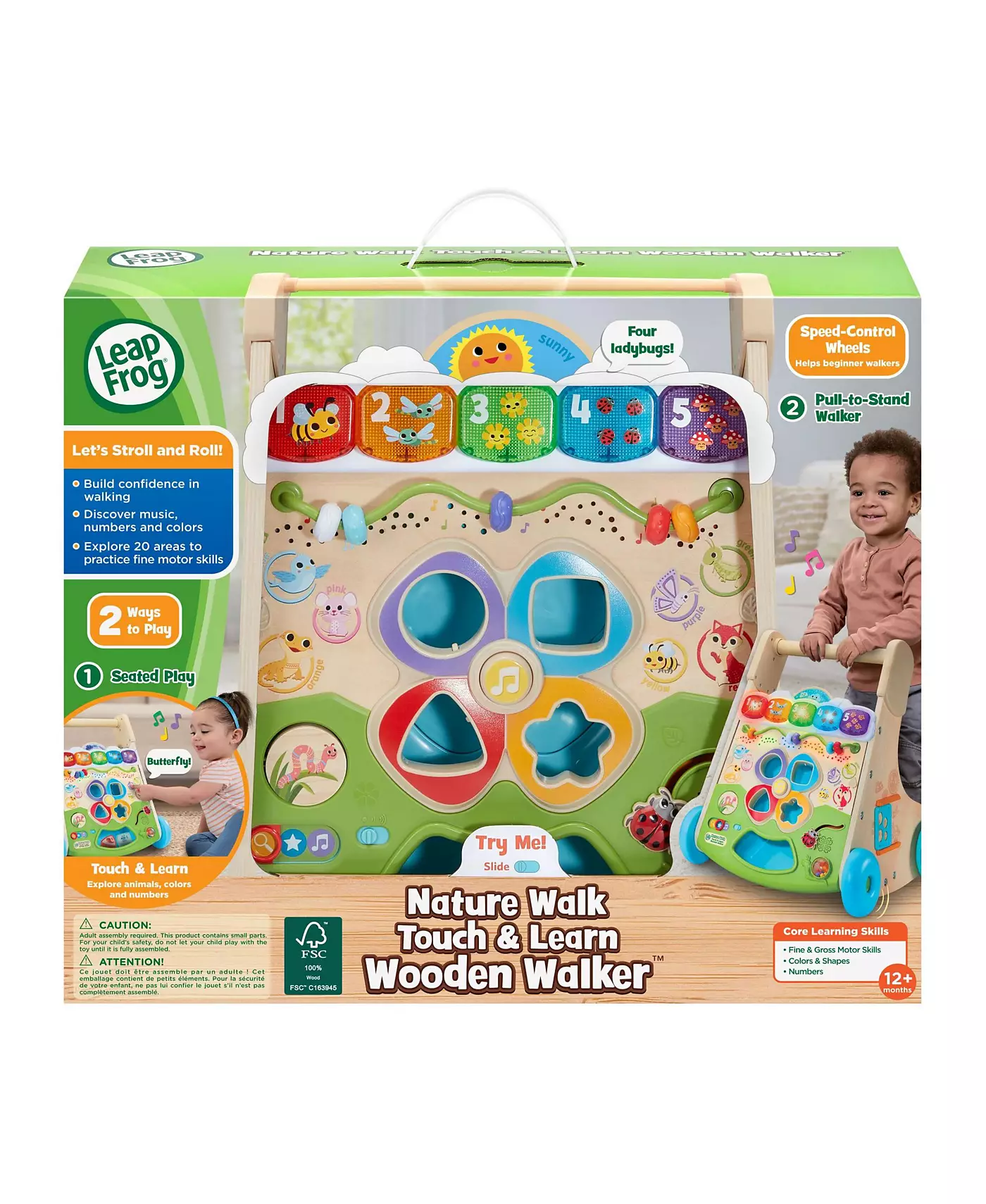 LeapFrog Nature Walk Touch and Learn деревянные ходунки