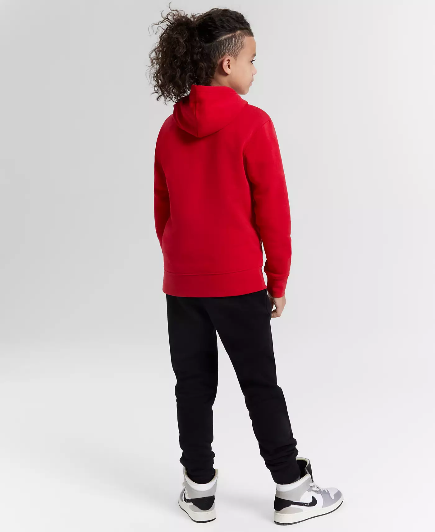 Толстовка с капюшоном Jordan Big Boys Brooklyn Essentials из флиса и спортивные штаны MJ Brooklyn Essentials из флиса