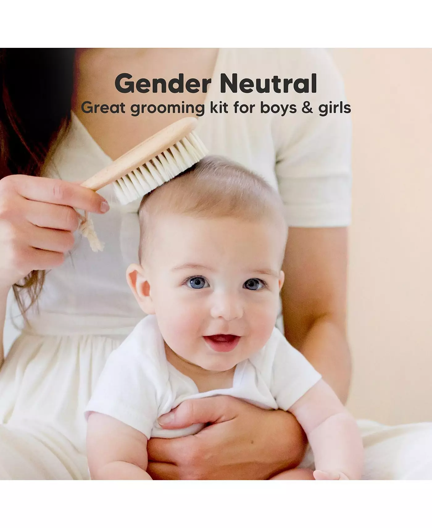 KeaBabies Детская щетка для волос, Овальная щетка-колыбель, Мягкая детская щетка для младенцев, Расческа для новорожденных девочек, мальчиков, Детская щетка для кожи головы