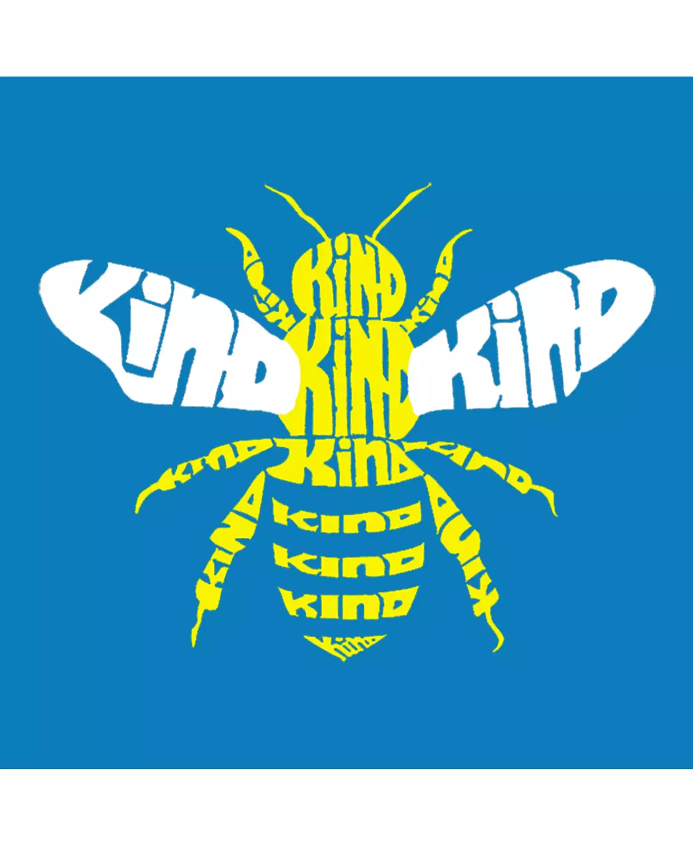LA Pop Art Bee Kind - Маленькая сумка-тоут с надписью Word Art