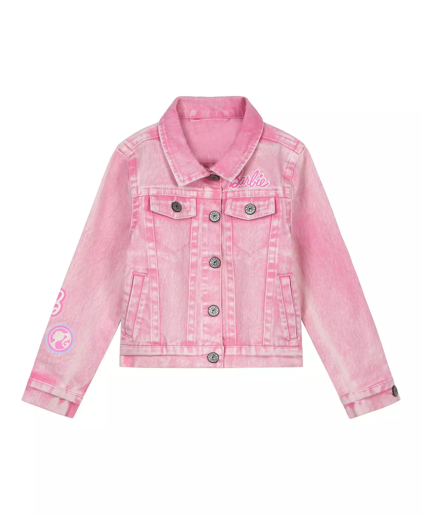 Розовая джинсовая куртка Барби