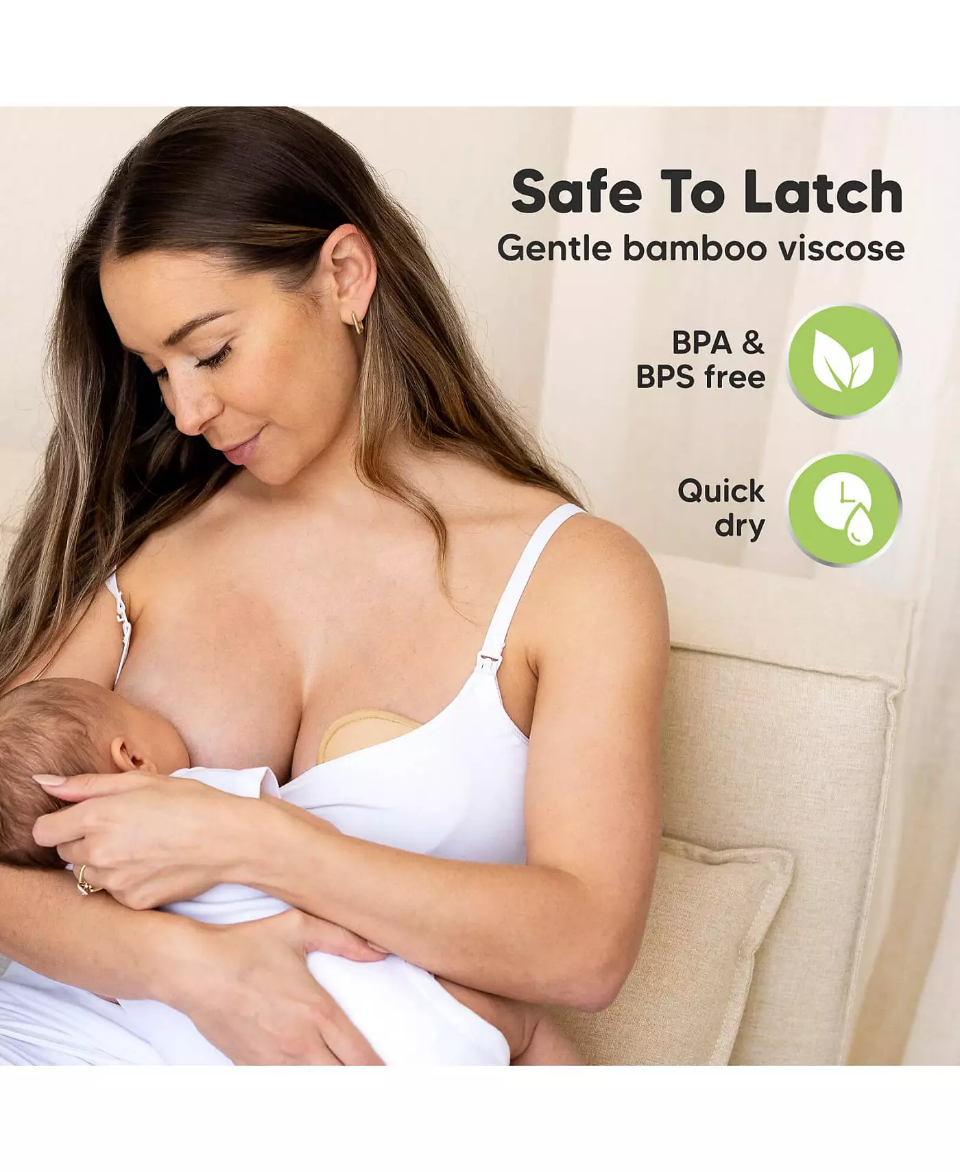 KeaBabies Maternity 14 упаковок органических прокладок для кормления грудью, многоразовые прокладки для сосков для кормления грудью, моющиеся прокладки для груди + мешок для стирки