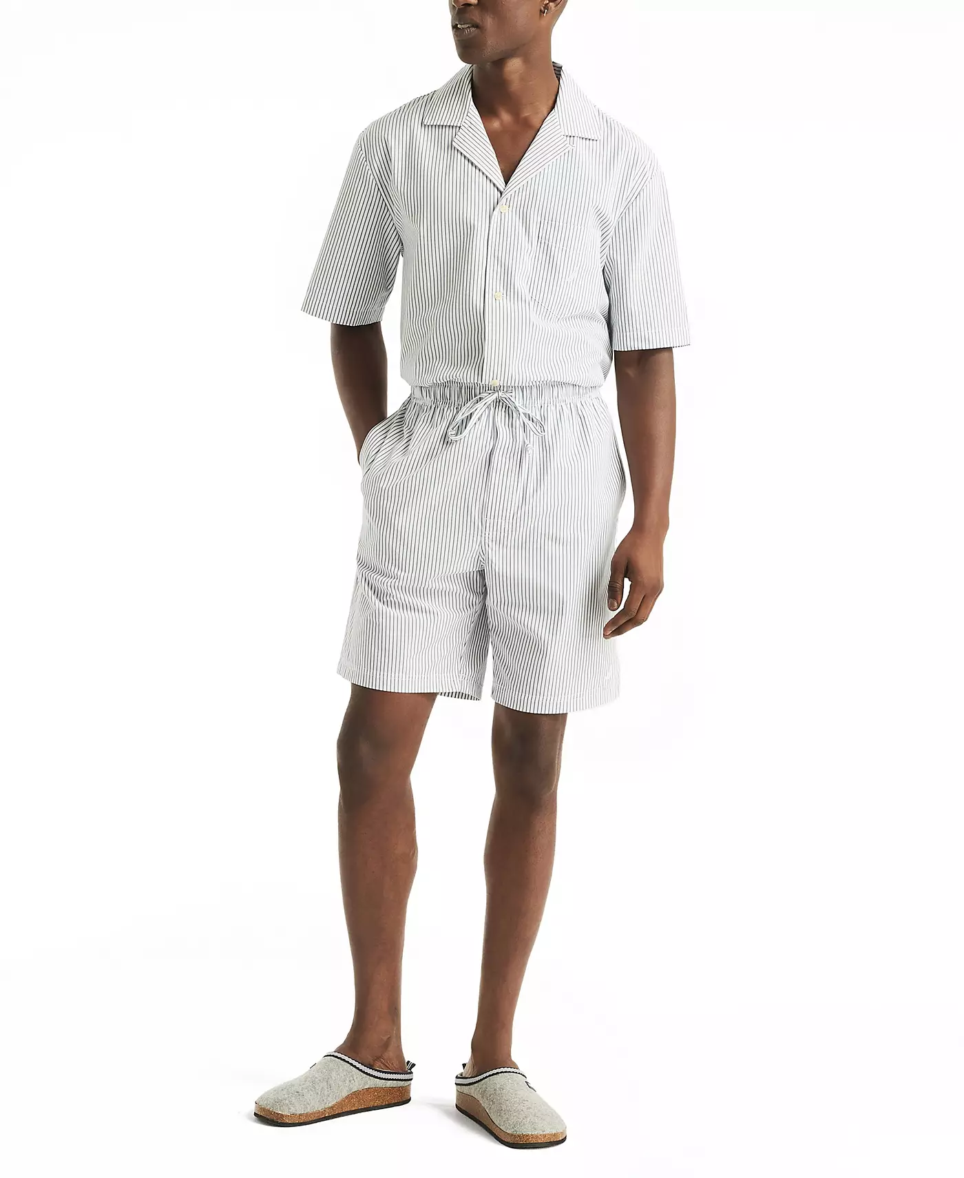 Мужские шорты для сна Nautica Crafted Striped Poplin