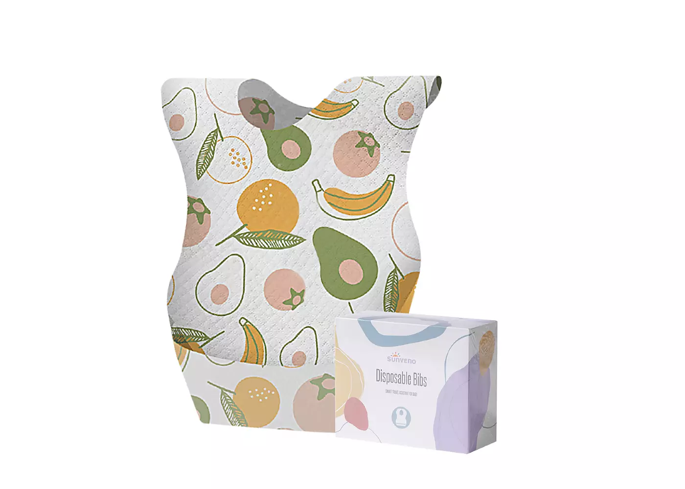 Одноразовые детские нагрудники Sunveno - набор из 20 штук