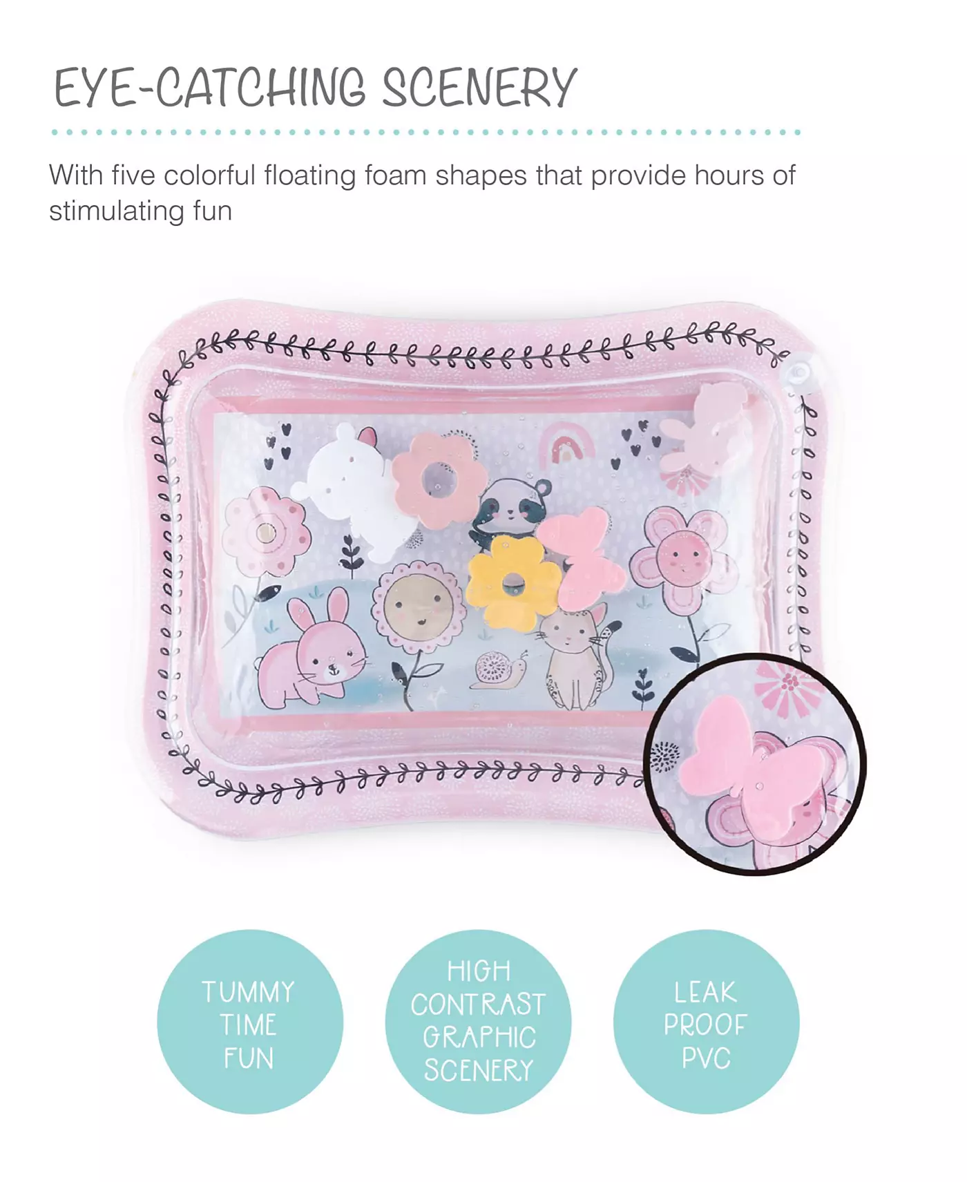 Водный игровой коврик Peanutshell Tummy Time для малышей, Sea Life