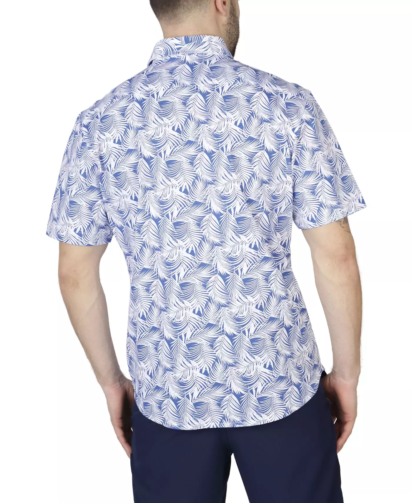 Мужская рубашка Tailorbyrd Leaves Knit с коротким рукавом