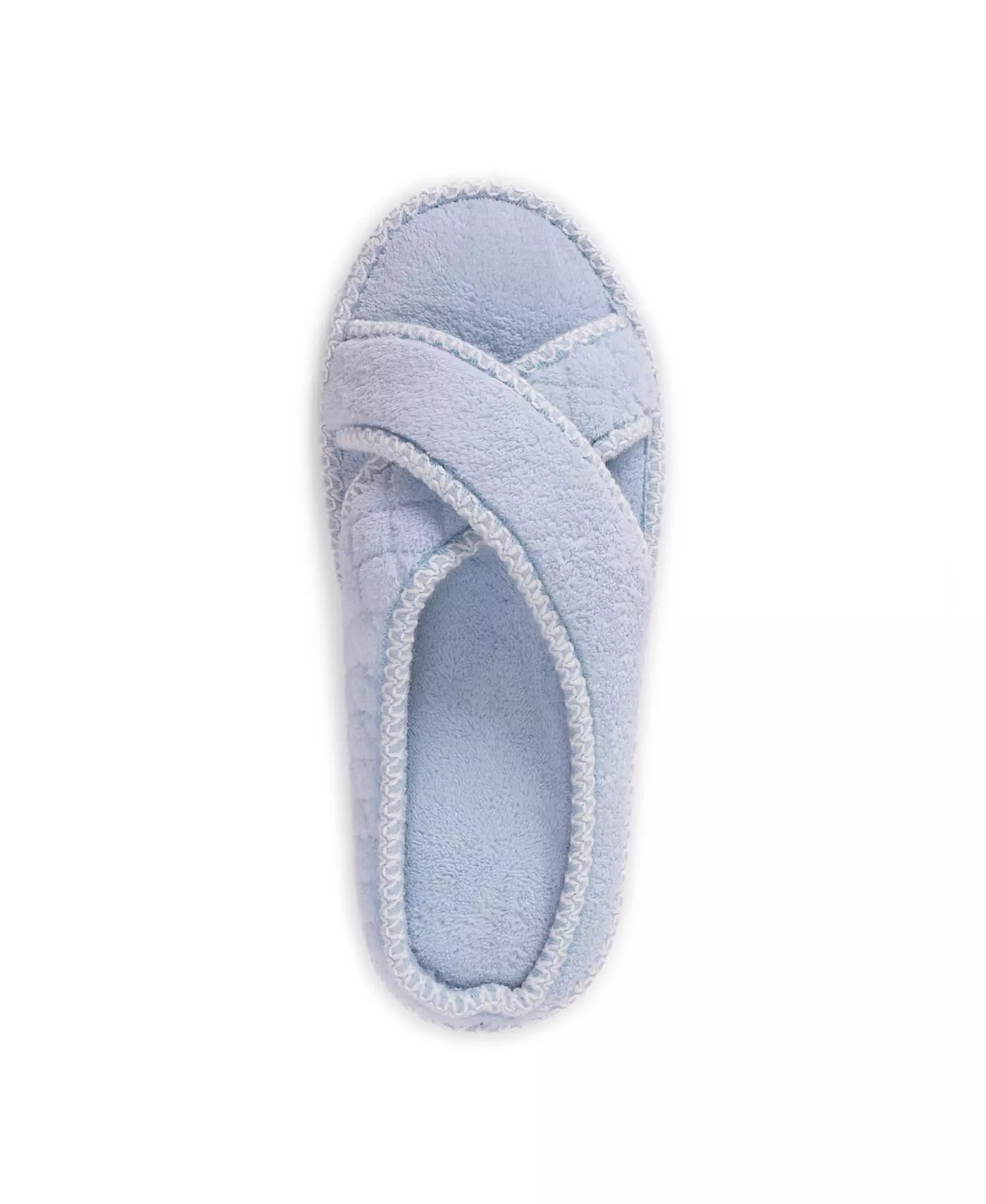 MUK LUKS женские тапочки Ada Crossband, цвет «Фрезия синий», размер Large