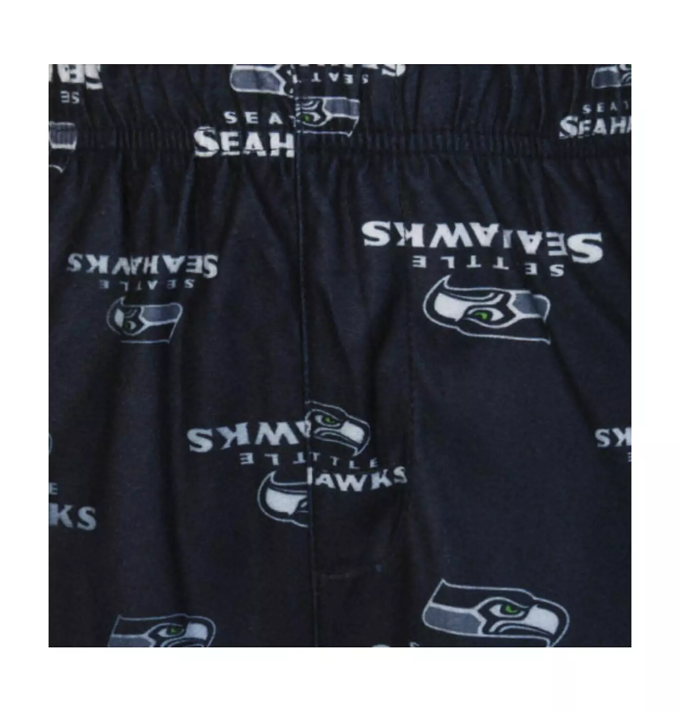Пижамные штаны унисекс для дошкольников с логотипом по всей поверхности из фланели с принтом «Сиэтл Сихокс» - темно-синий