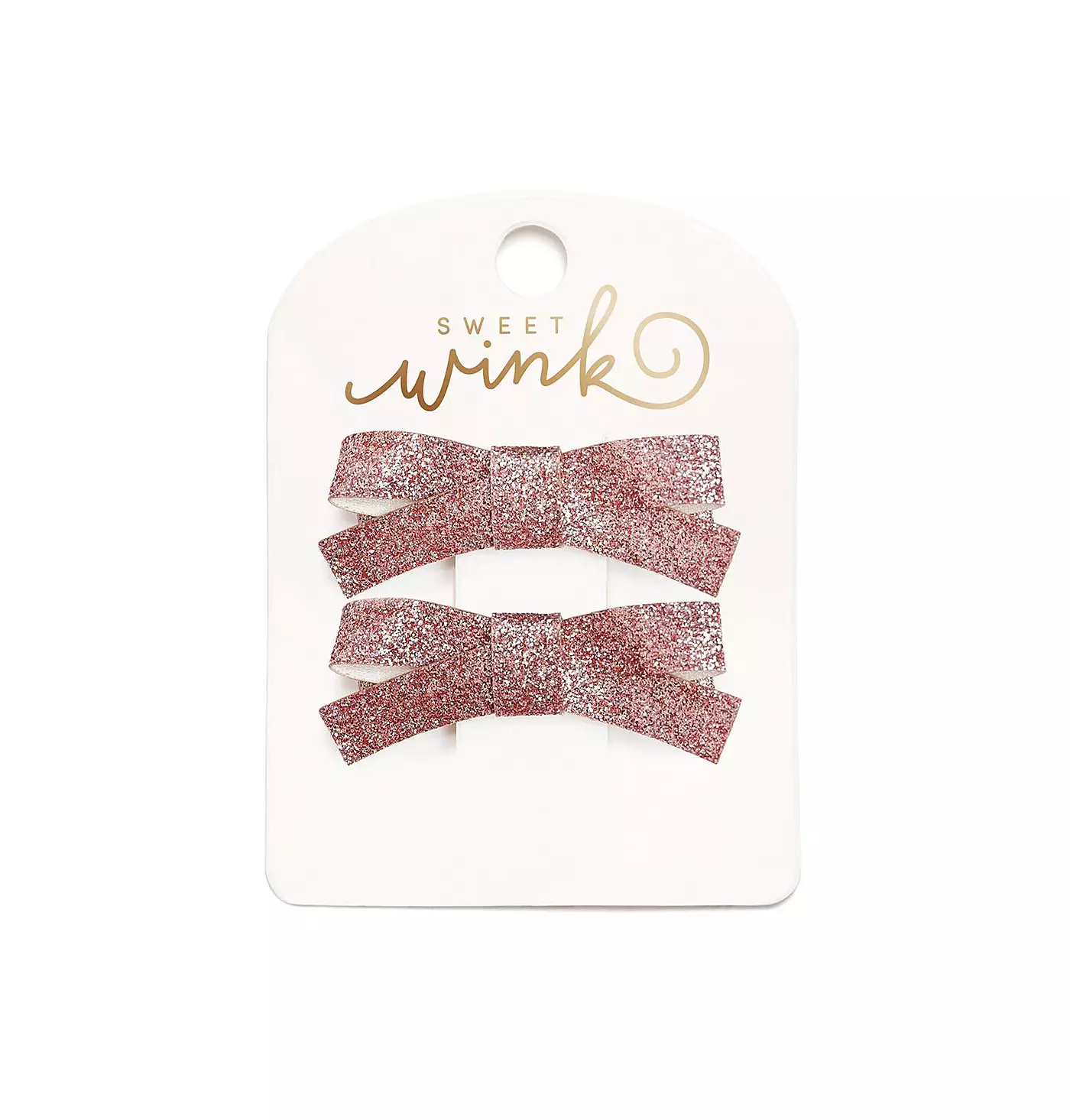 Sweet Wink Child Girl Розовый блестящий бант-клипса набор