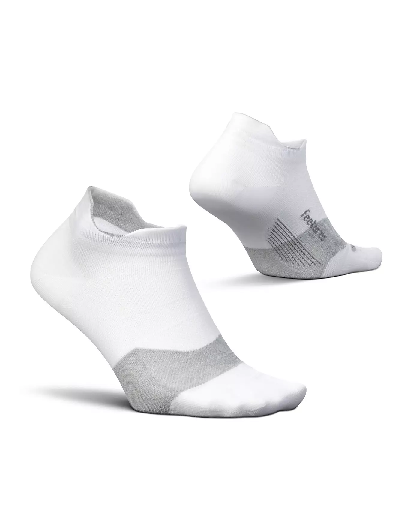 Носки мужские Feetures Elite Ultra Light Cushion Ankle Socks - спортивные носки с направленной компрессией - новые белые
