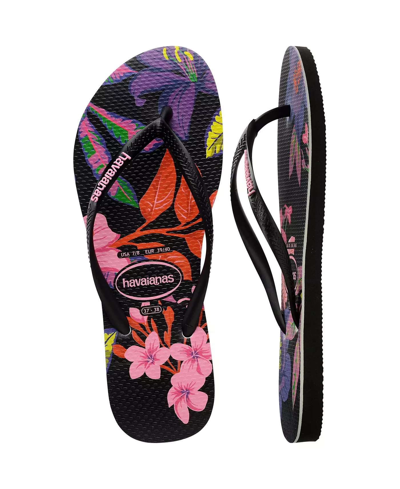 Женские узкие сандалии Havaianas с цветочным принтом