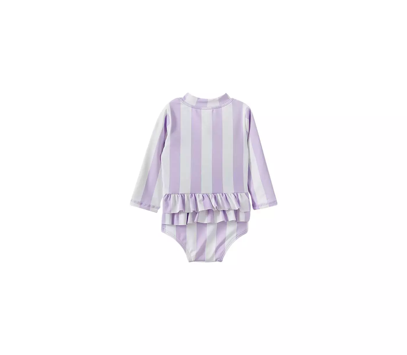 Купальник для девочек Люси с длинными рукавами и оборками на спине из хлопка