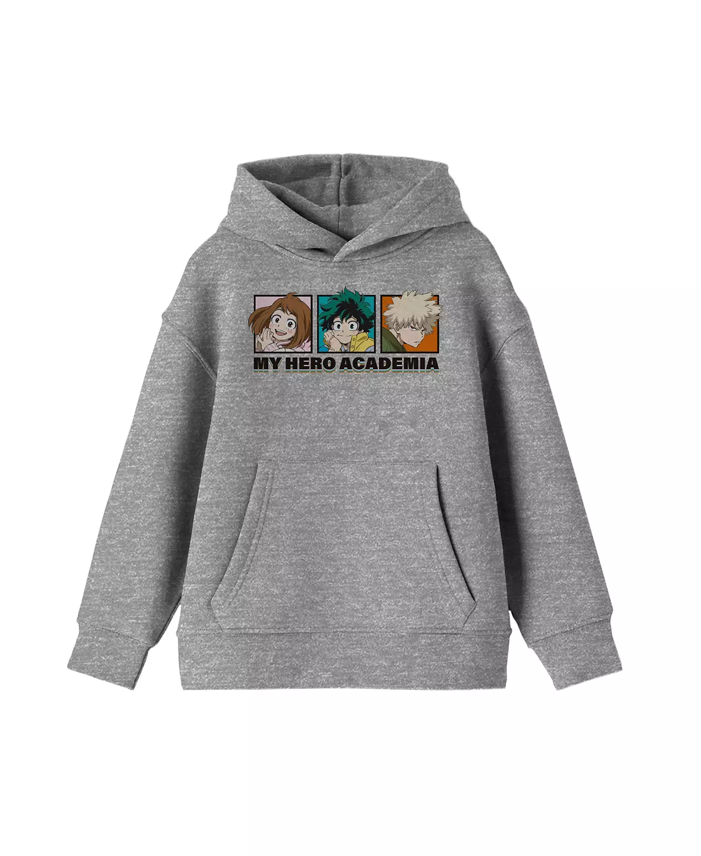 Толстовка с капюшоном My Hero Academia Main Character Grid Youth Athletic Gray Graphic
