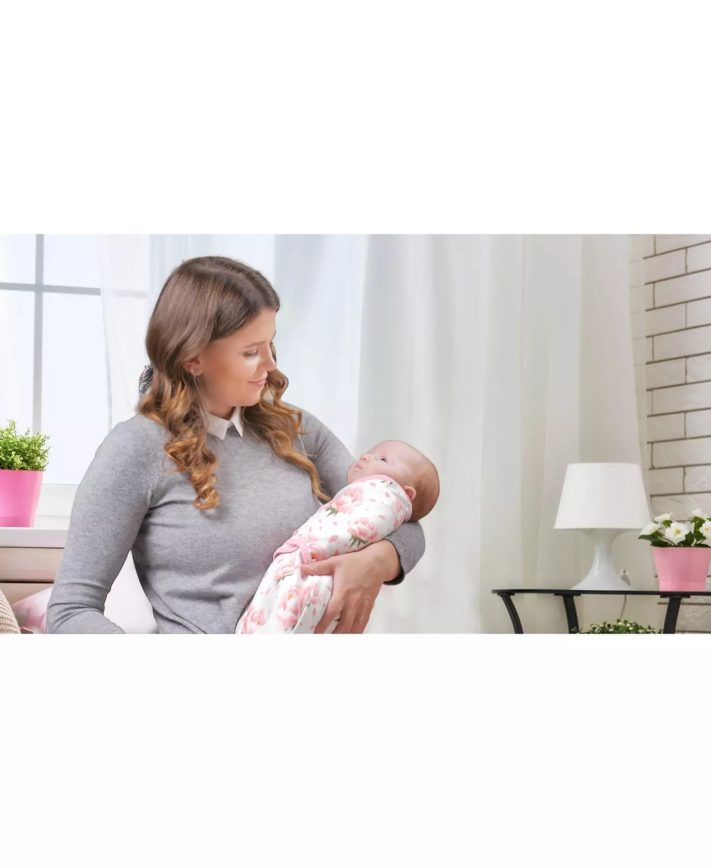 Bublo Baby Baby Baby Пеленальное одеяло для девочек, 3 шт. в упаковке, большие пеленки для новорожденных 3-6 месяцев, регулируемый спальный мешок для пеленания