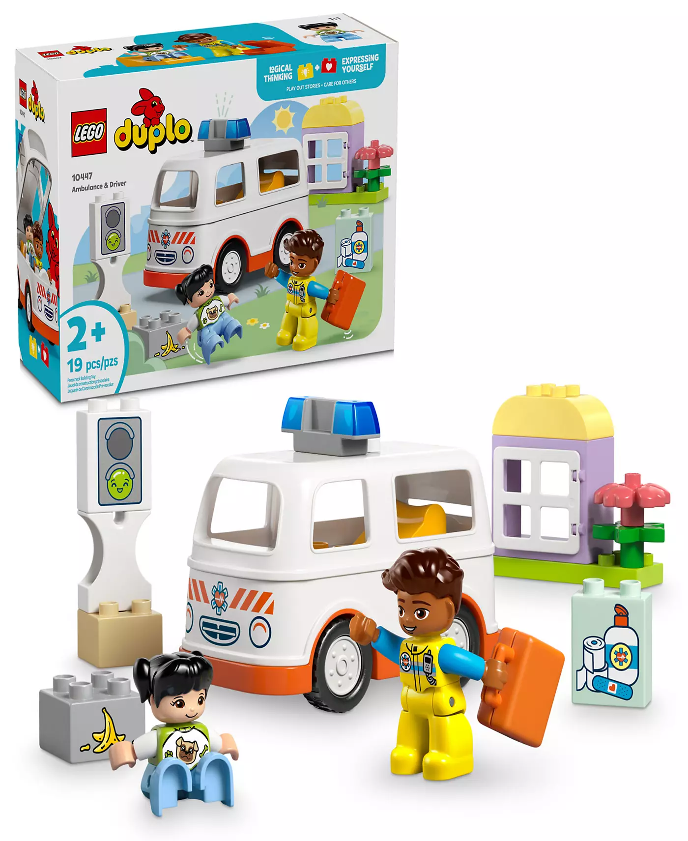 Водитель скорой помощи LEGO® DUPLO Town, конструктор 10447, 19 деталей