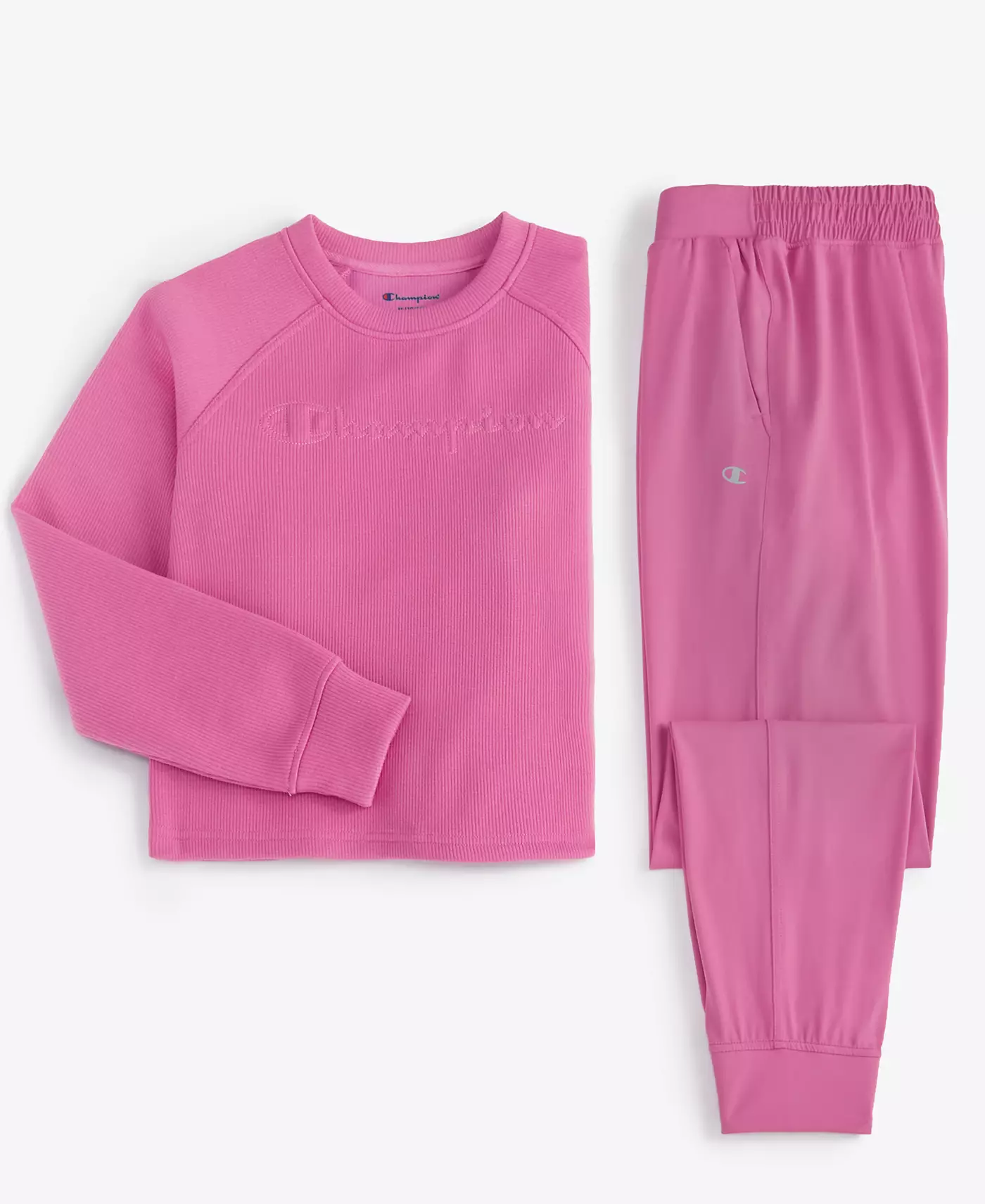 Свитшот Champion Active Ribbed Crewneck и классические эластичные джоггеры с логотипом