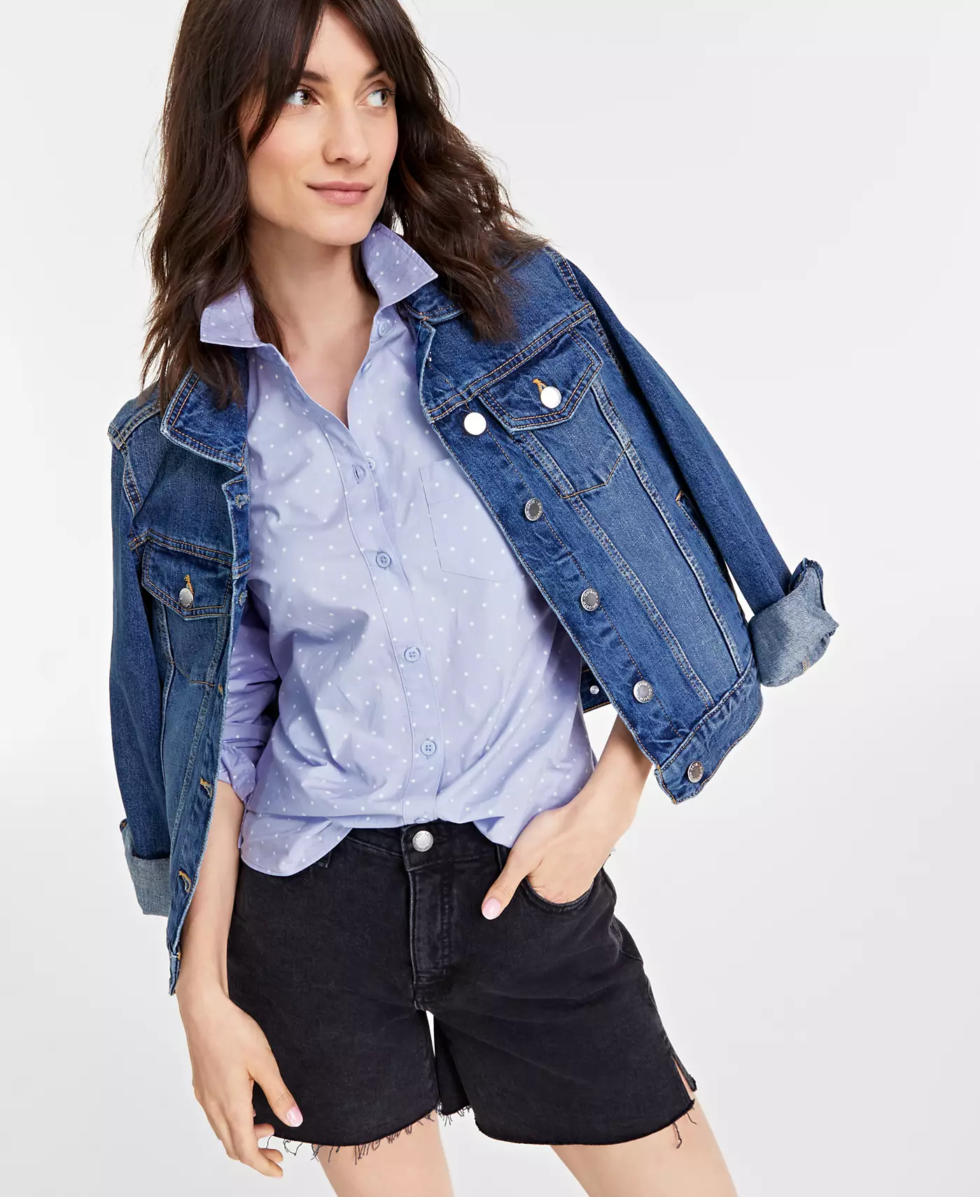 34th Женская классическая джинсовая куртка Trucker