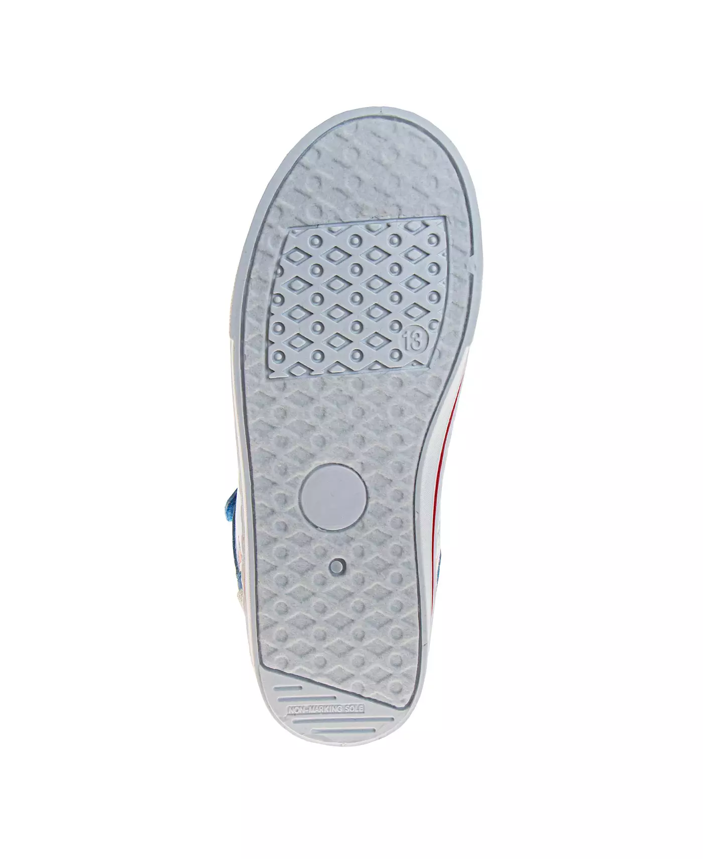 Sonic The Hedgehog Little and Big Boys Высокие парусиновые кроссовки с застежкой-липучкой