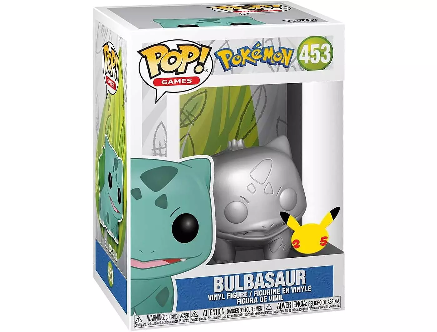 Виниловая фигурка Pokemon Funko POP | Бульбазавр (серебристый металлик)