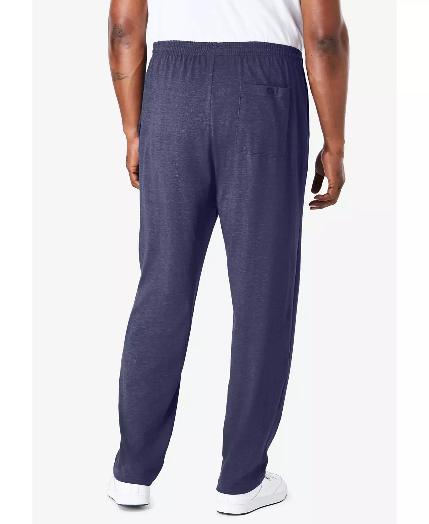 Легкие спортивные штаны KingSize Big & Tall из джерси с открытым низом