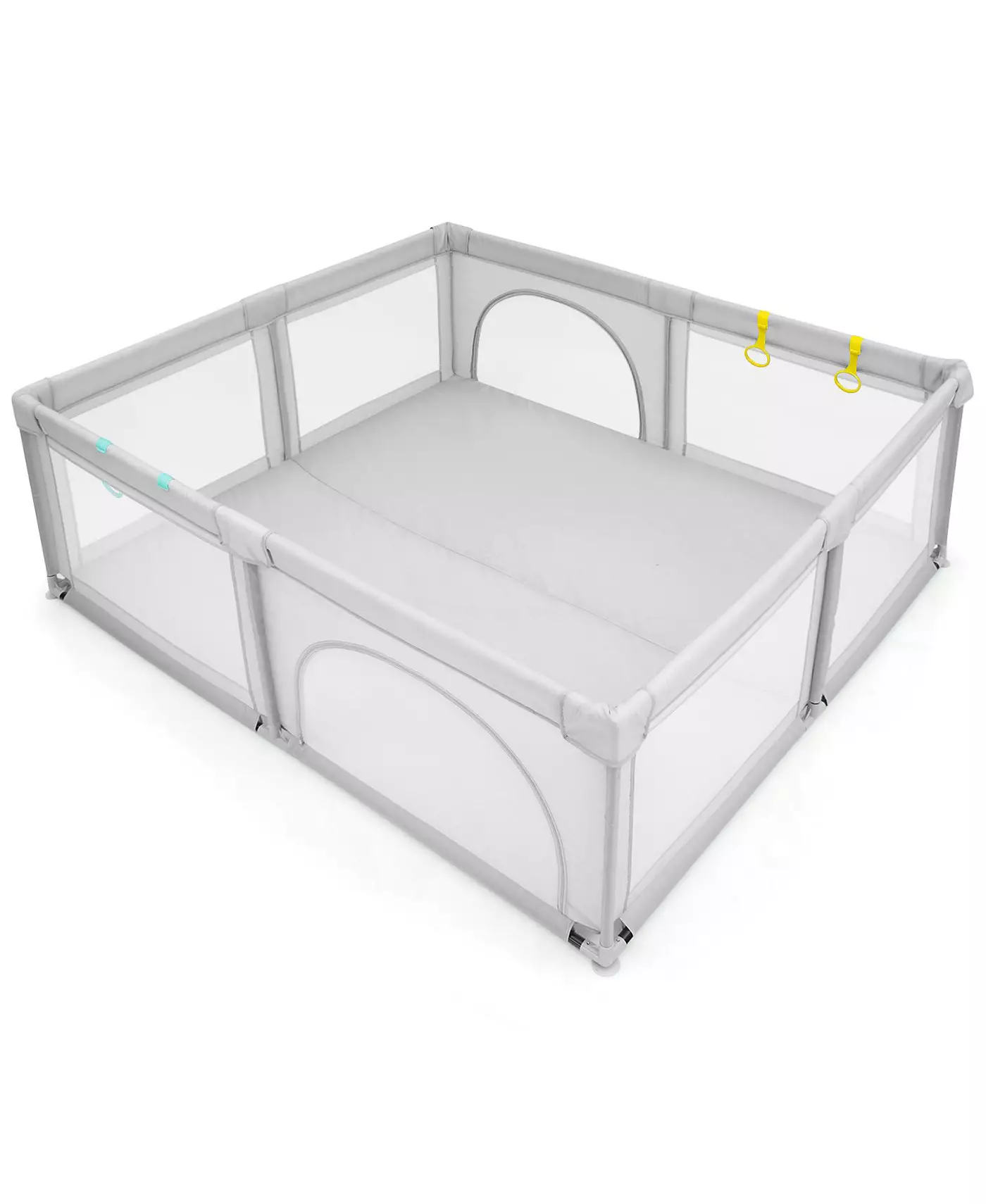 Детский манеж Costway, большой безопасный игровой центр с 50 мячами Ocean Balls