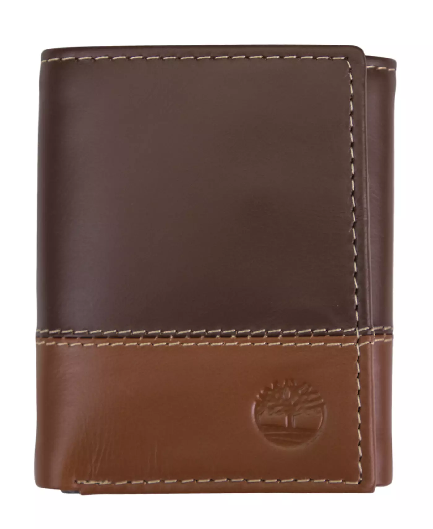 Мужской двухцветный кожаный кошелек Timberland Trifold