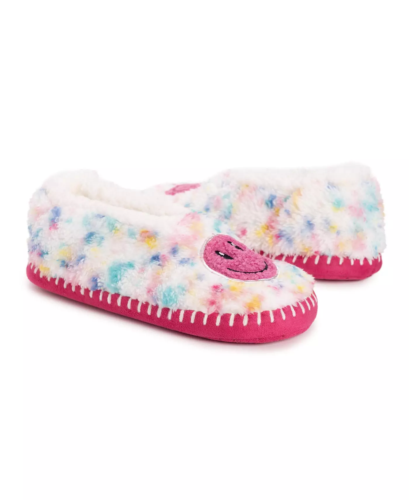 MUK LUKS женские балетки из шерпы с аппликацией