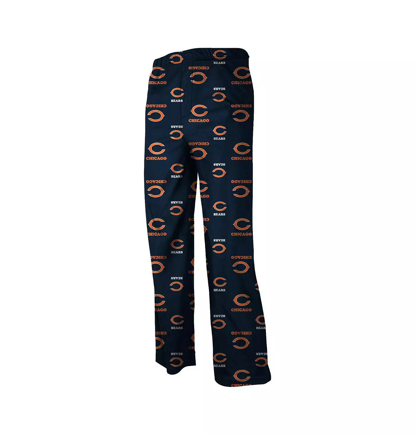 Пижамные штаны унисекс для дошкольников из фланели с логотипом Outerstuff Chicago Bears Allover - темно-синий