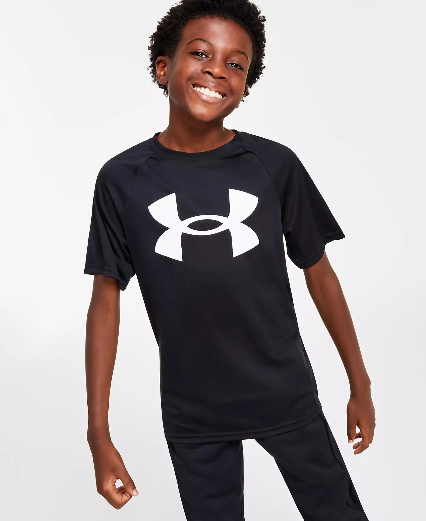 Футболка с логотипом Under Armour Big & Little Boys, толстовка с капюшоном, флисовые штаны и комплекты, подходящая одежда