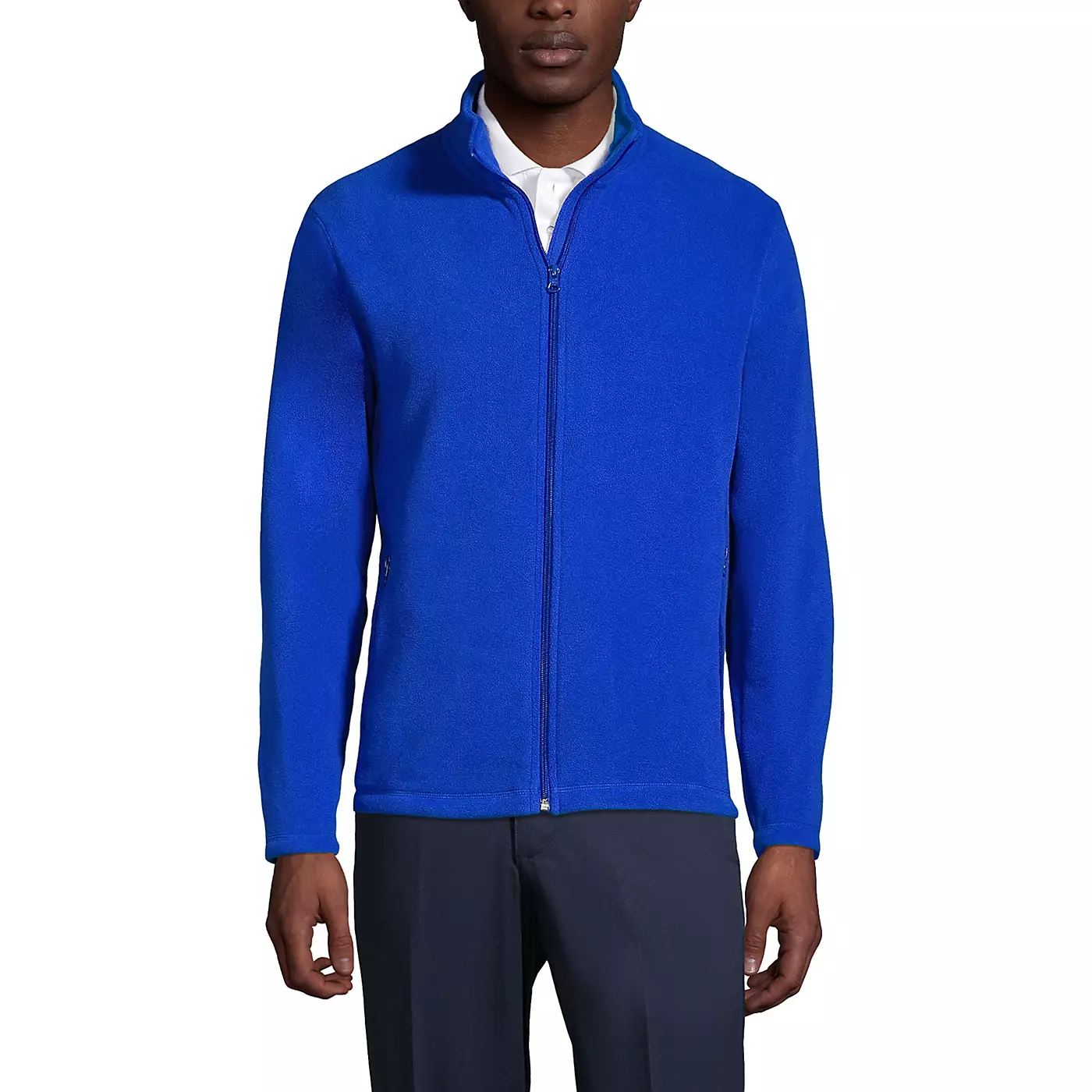 Мужская флисовая куртка Lands' End Full-Zip средней плотности
