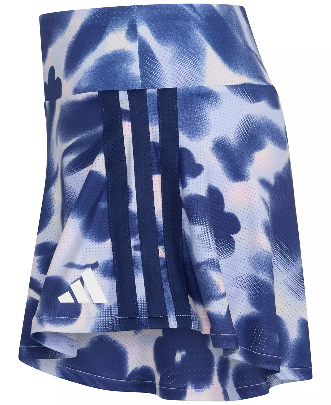 Юбка-шорты с тремя полосками и принтом в виде воланов для больших девочек adidas