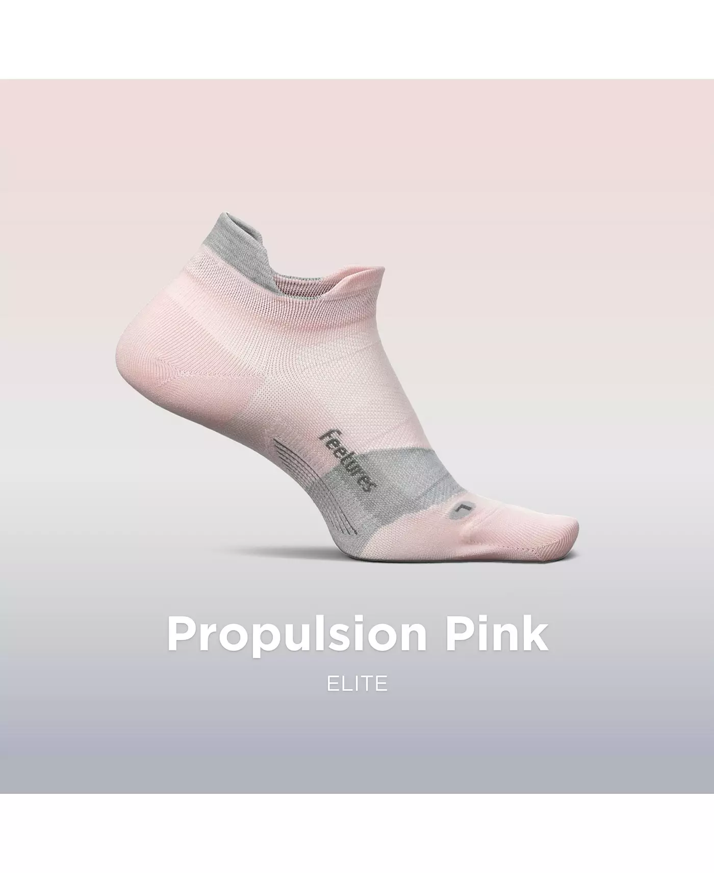 Носки мужские Feetures Elite Ultra Light Cushion Ankle Socks - спортивные носки с направленной компрессией - розовые