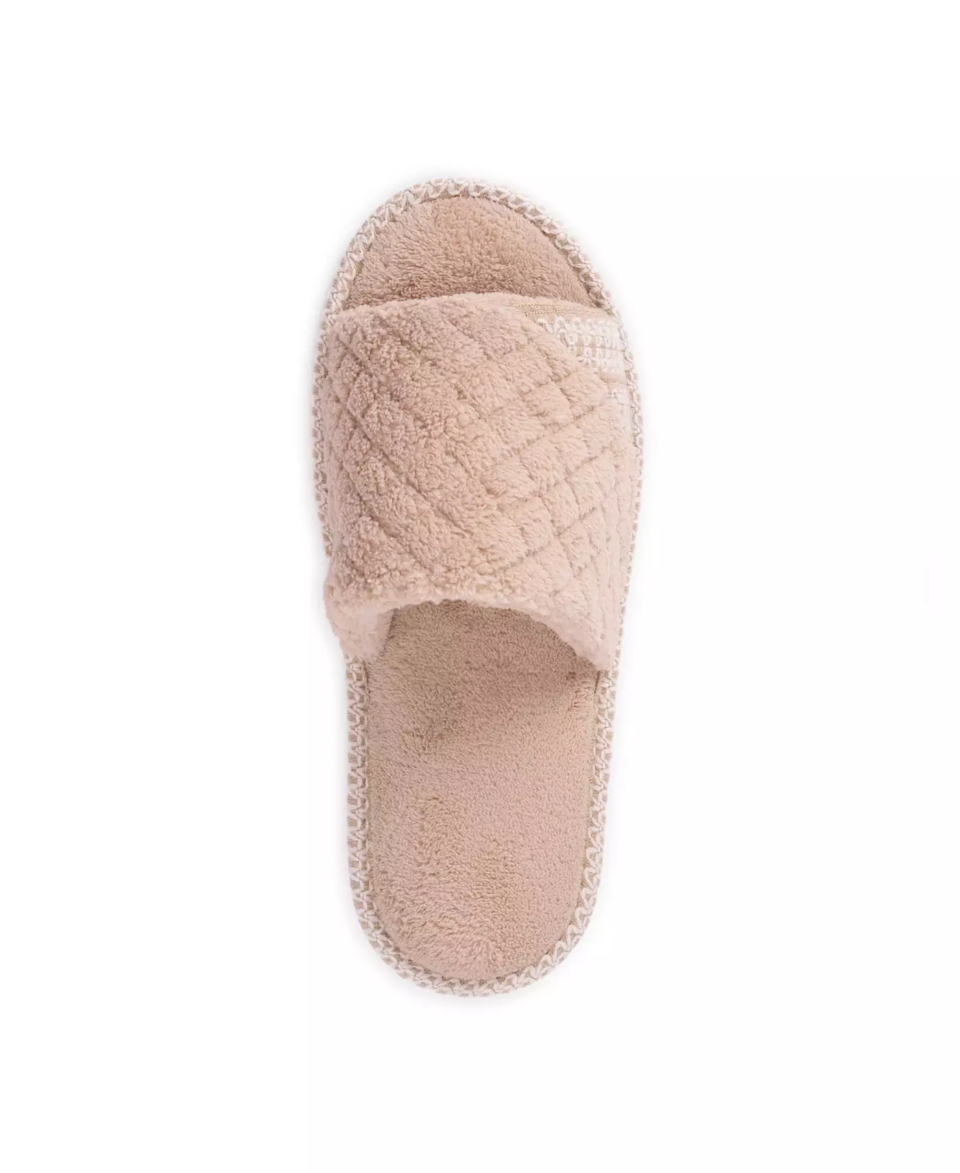 MUK LUKS женские тапочки Sally с открытым носком, цвет медово-пшеничный, размер Small