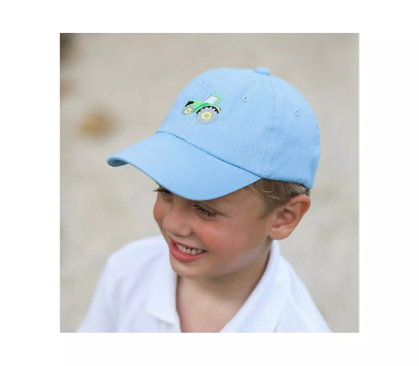 Бейсбольная кепка Bits & Bows Boys Tractor в синем цвете