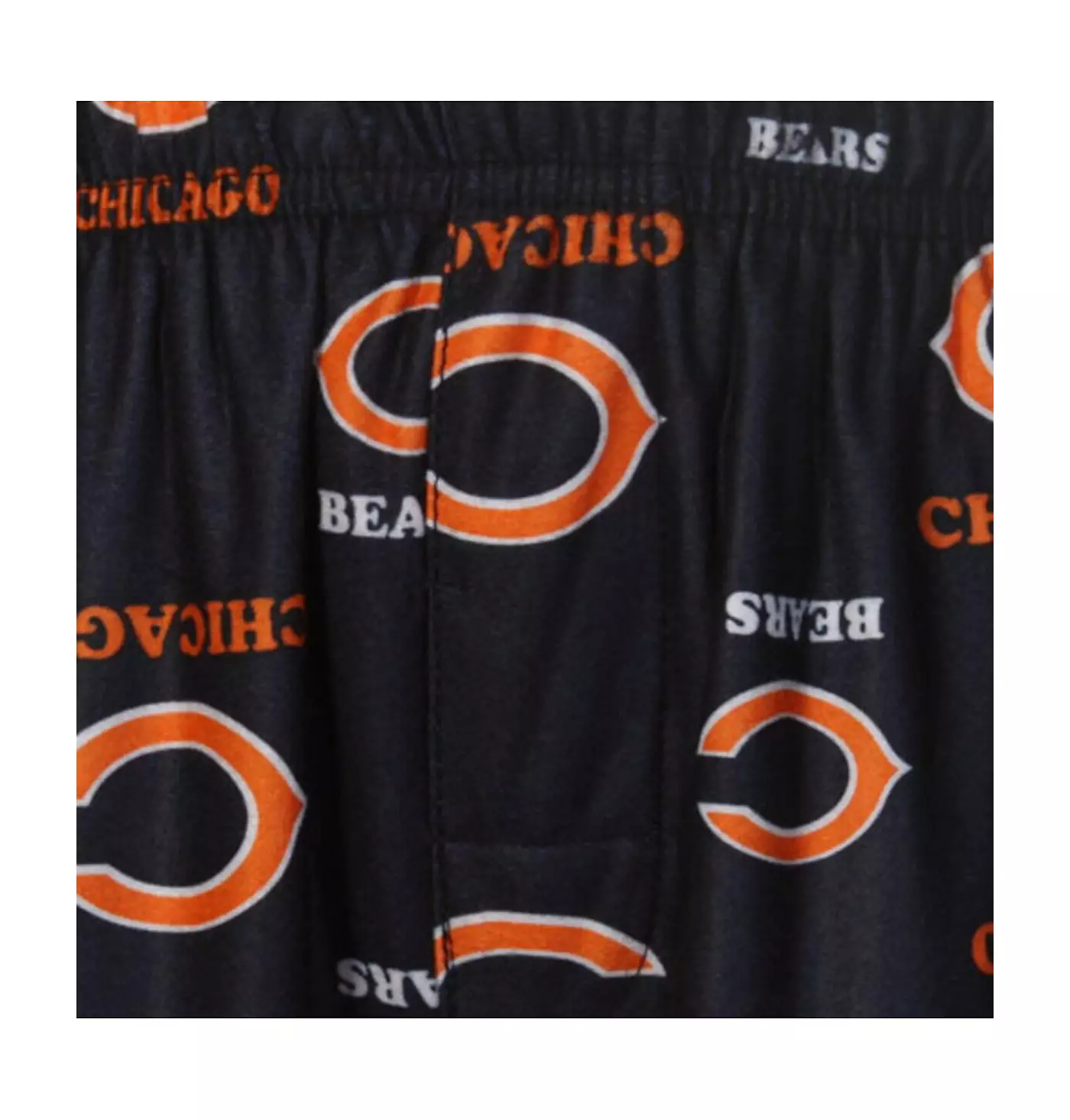 Пижамные штаны унисекс для дошкольников из фланели с логотипом Outerstuff Chicago Bears Allover - темно-синий
