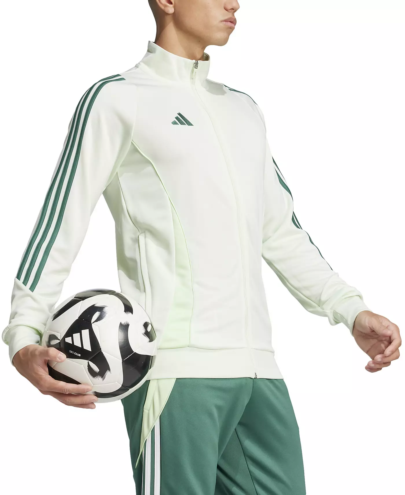 Мужская облегающая спортивная куртка adidas Tiro 24 Performance с тремя полосками