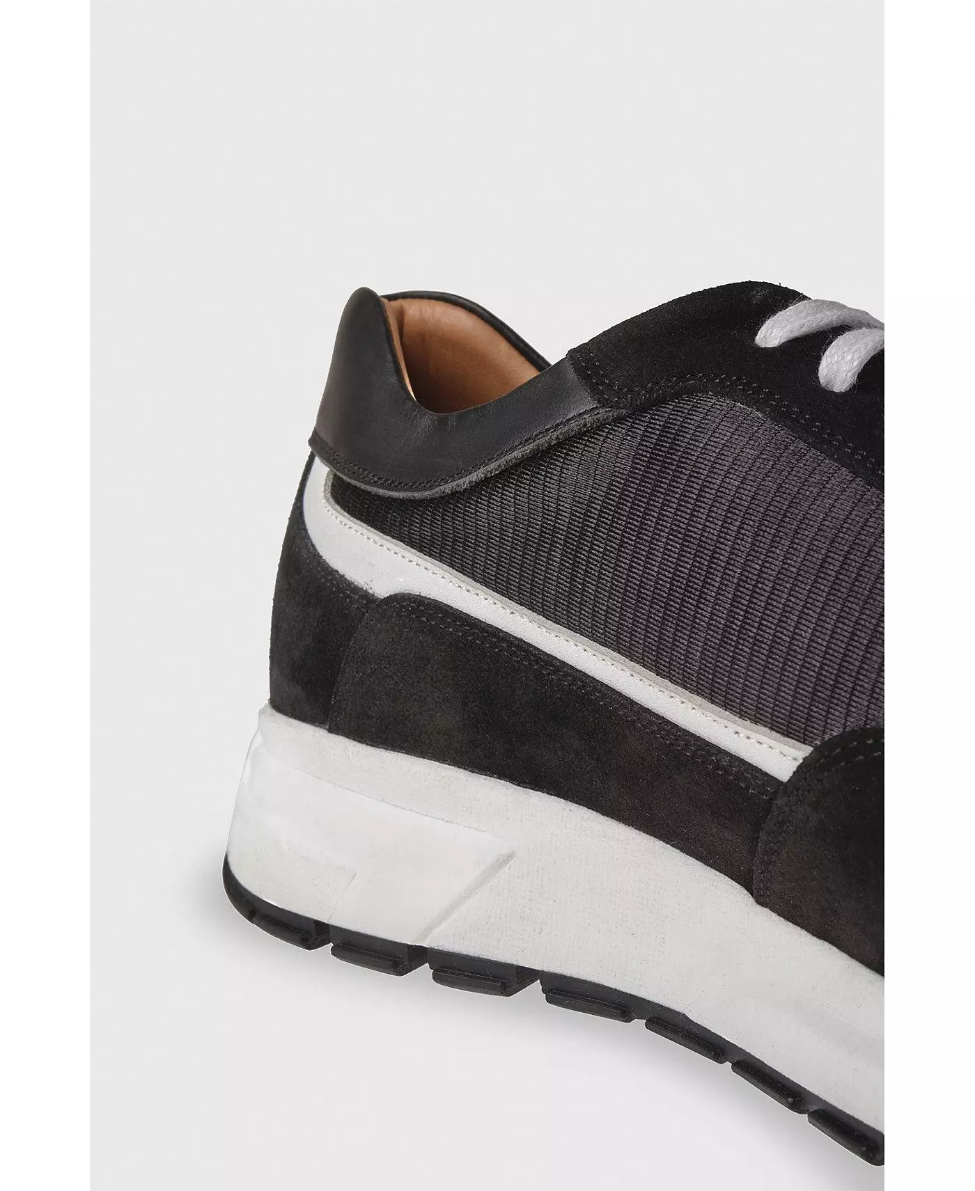 Мужские туфли Furniq UK из натуральной кожи, черная замша с белой отделкой Analine