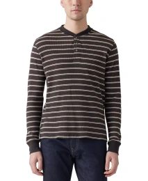 Мужская рубашка Levi's Levis с длинным рукавом и термобельем Henley