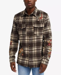 Мужская рубашка с длинными рукавами Reason Botanic Embroidered