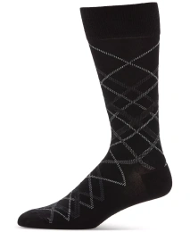 Мужские носки Perry Ellis Portfolio Diagonal Plaid Dress Socks