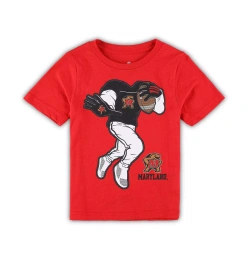 Outerstuff Красная футболка Maryland Terrapins Stiff Arm для мальчиков и девочек