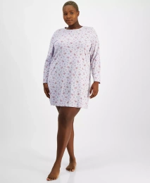 Сорочка для сна Charter Club Plus Size из хлопка Henley