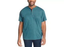 Рубашка-хенли с короткими рукавами Boulder Creek Big & Tall by KingSize Heavyweight